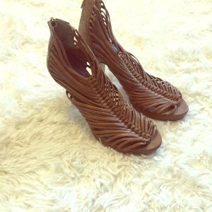 Madden Girl brown leather heels
